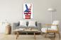 Preview: American flag peace Art Design rectangular special Glass Picture!